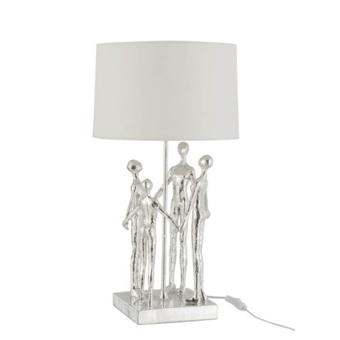moderne-zilver-met-witte-tafellamp-jolipa-figures-poly