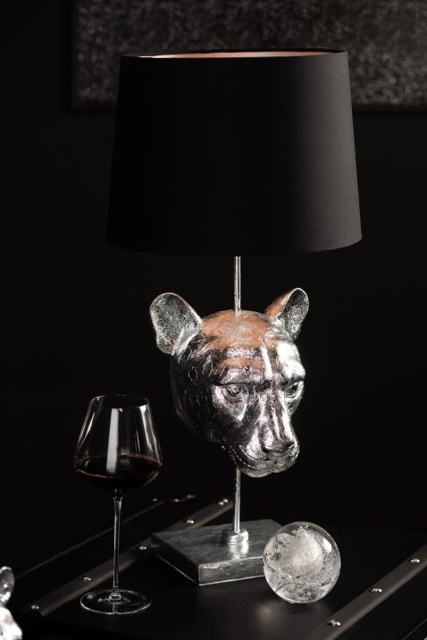 moderne-zilver-met-zwarte-tafellamp-jolipa-leopard-poly-1