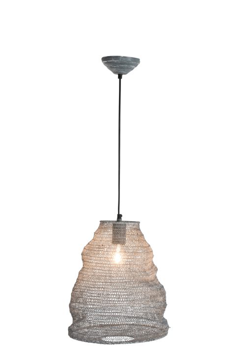 moderne-zilveren-fijnmazige-hanglamp-jolipa-gauze-1