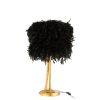 moderne-zwart-gouden-tafellamp-struisvogelveren-jolipa-paws-poly