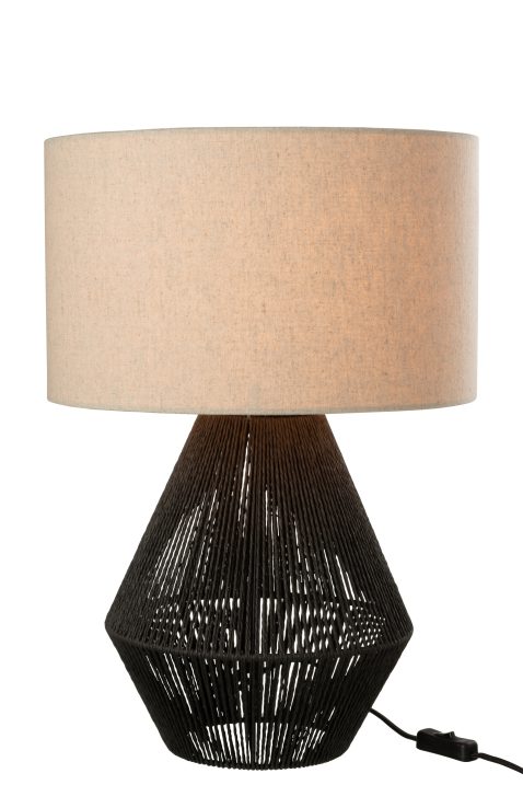 moderne-zwart-met-beige-tafellamp-jolipa-string-1