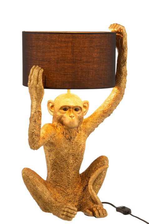 moderne-zwart-met-gouden-tafellamp-aap-jolipa-monkey-poly-1