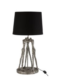 moderne-zwart-met-zilveren-tafellamp-mensfiguren-jolipa-figures-poly