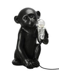 moderne-zwarte-aap-tafellamp-byon-banana-monkey