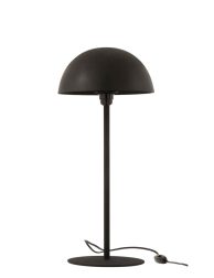 moderne-zwarte-tafellamp-bolvormige-kap-jolipa-mushroom