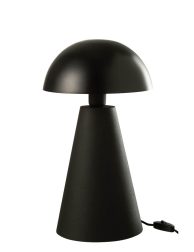 moderne-zwarte-tafellamp-bolvormige-kap-jolipa-mushroom
