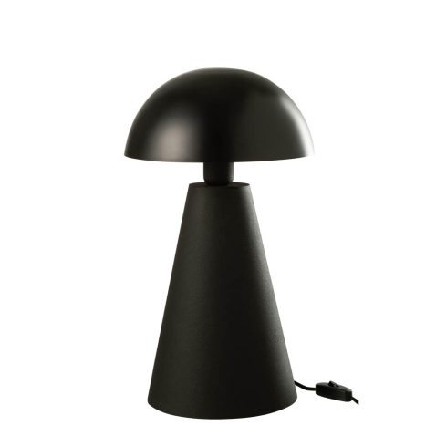 moderne-zwarte-tafellamp-bolvormige-kap-jolipa-mushroom