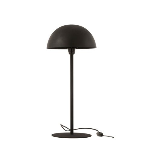 moderne-zwarte-tafellamp-bolvormige-kap-jolipa-mushroom