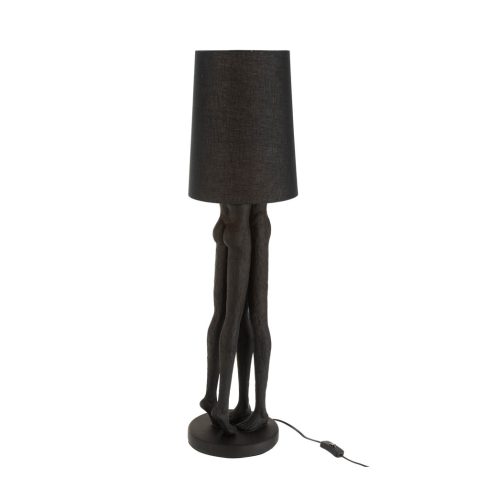 moderne-zwarte-tafellamp-mensfiguren-jolipa-couple-resin