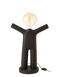 moderne-zwarte-tafellamp-mensfiguur-jolipa-p'tit-maurice-poly