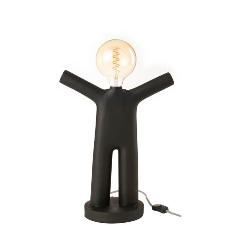 moderne-zwarte-tafellamp-mensfiguur-jolipa-p'tit-maurice-poly