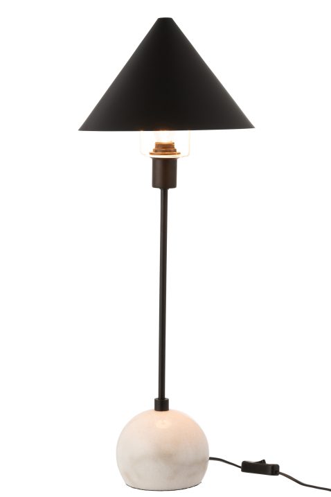 moderne-zwarte-tafellamp-natuurstenen-voet-jolipa-meggy-1