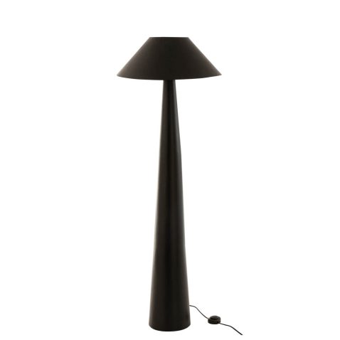 moderne-zwarte-vloerlamp-kegelvormige-voet-jolipa-charlie