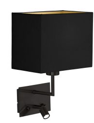 moderne-zwarte-wandlamp-rechthoek-wandlamp-mexlite-nouveau-goud-en-zwart-1472zw
