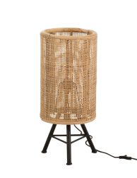 natuurlijke-beige-fijnmazige-tafellamp-jolipa-ozara