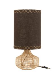 natuurlijke-bruin-met-beige-tafellamp-jolipa-ibiza