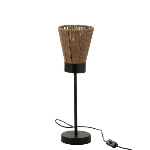 natuurlijke-zwart-met-beige-tafellamp-jolipa-luna