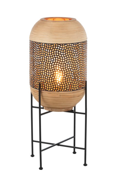 oosterse-tafellamp-zwart-met-hout-jolipa-spirit-1