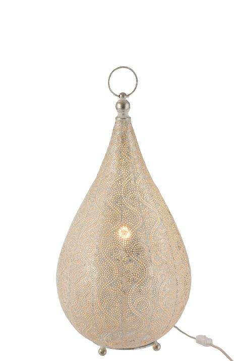 oosterse-zilveren-tafellamp-druppelvorm-jolipa-oriental-1