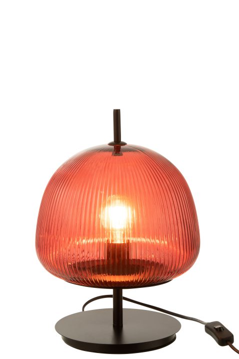 retro-glazen-tafellamp-rood-jolipa-oasis-1