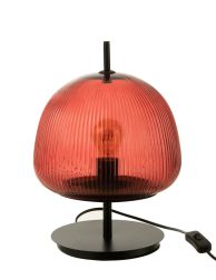 retro-glazen-tafellamp-rood-jolipa-oasis