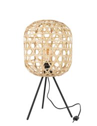 retro-zwart-met-beige-tafellamp-driepoot-jolipa-niko