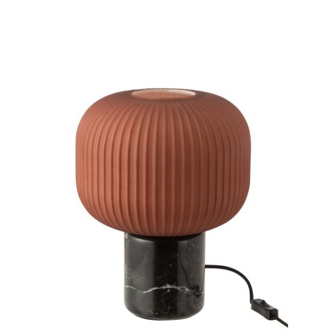 retro-zwart-met-terracotta-tafellamp-jolipa-yufo
