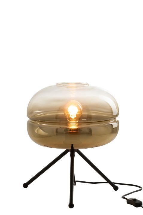 retro-zwarte-tafellamp-bruin-rookglas-jolipa-ginny-1