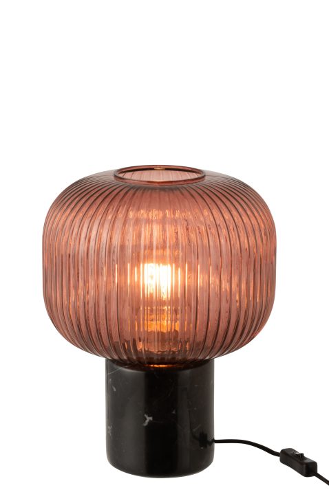 retro-zwarte-tafellamp-met-rood-glas-jolipa-yufo-1