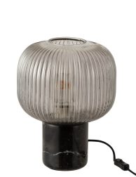 retro-zwarte-tafellamp-ribbelglas-jolipa-yufo