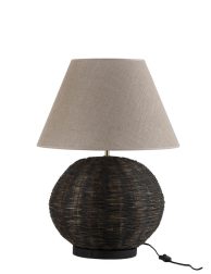 rustieke-beige-met-zwarte-tafellamp-jolipa-ozzy