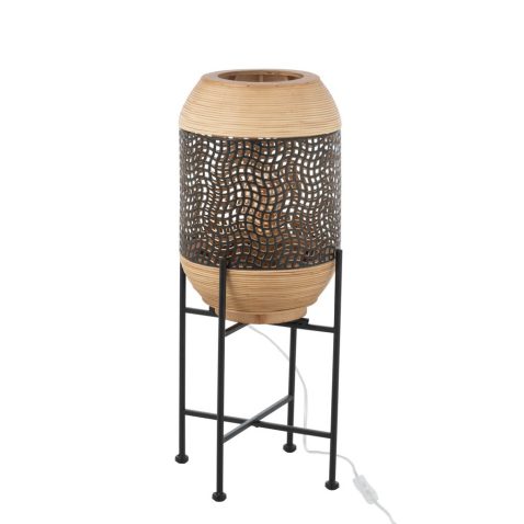 rustieke-houten-tafellamp-metalen-frame-jolipa-spirit