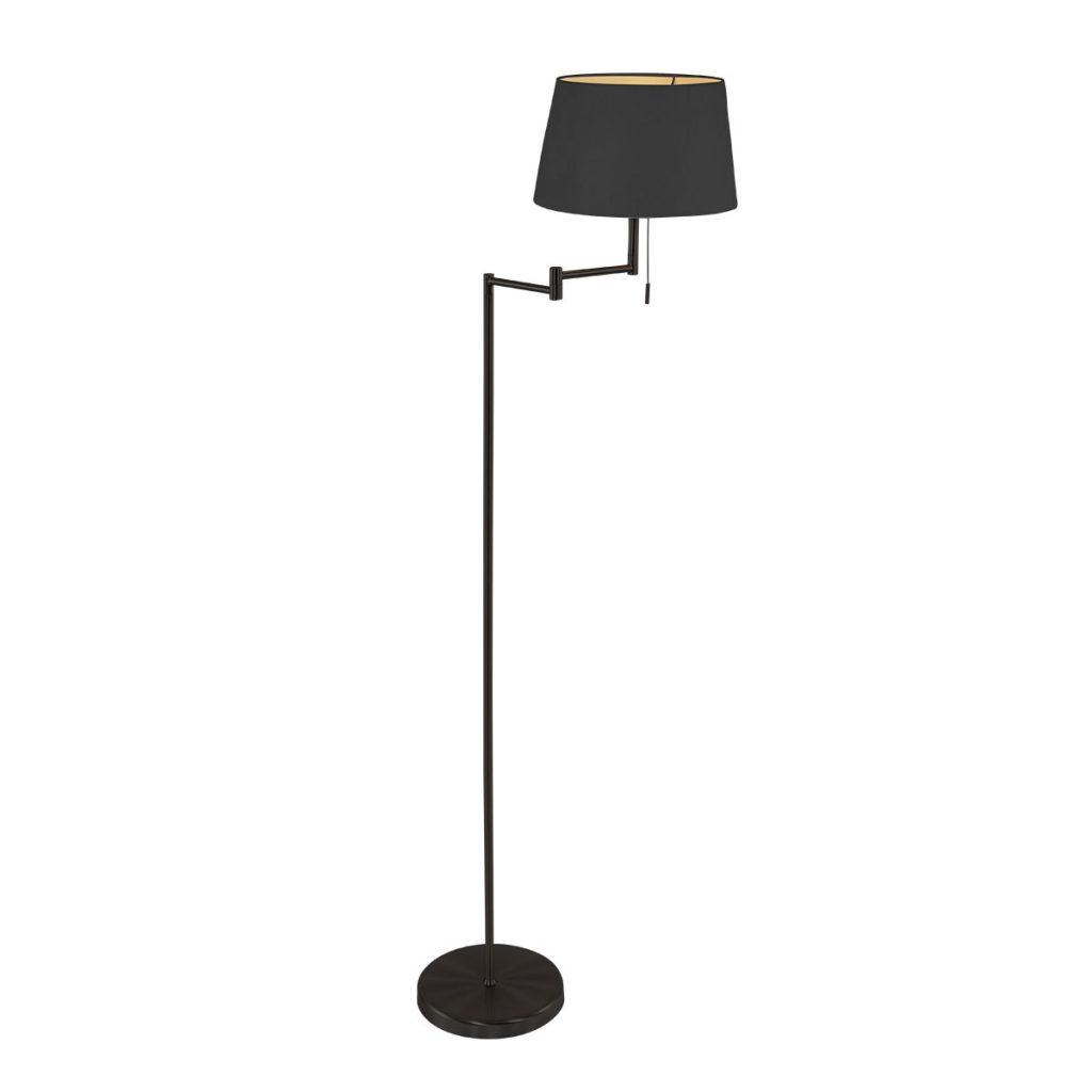 mexlite-vloerlamp-bella-zwart-linnenmetaal-leeslamp-e27-5894zw-1