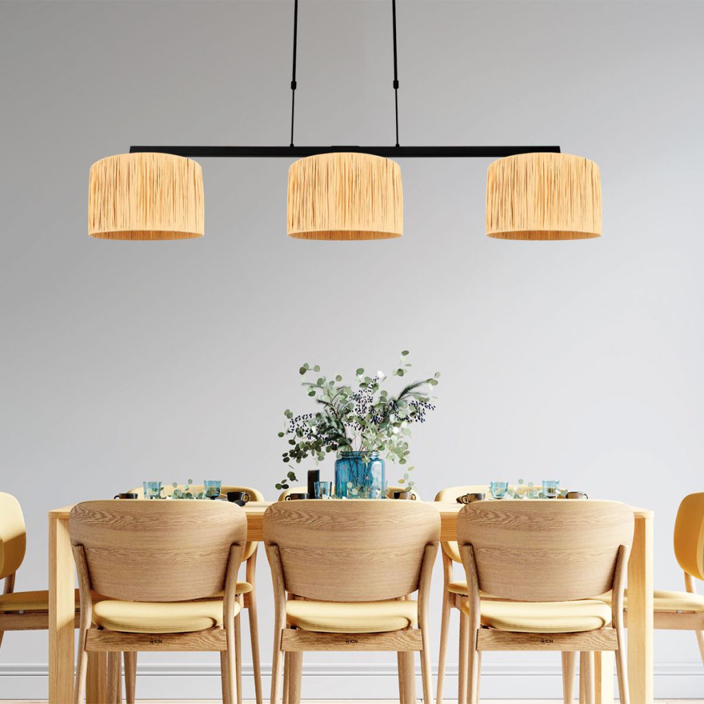 3-lichts hanglamp modern met ronde kappen Steinhauer Stang - Afbeelding 3