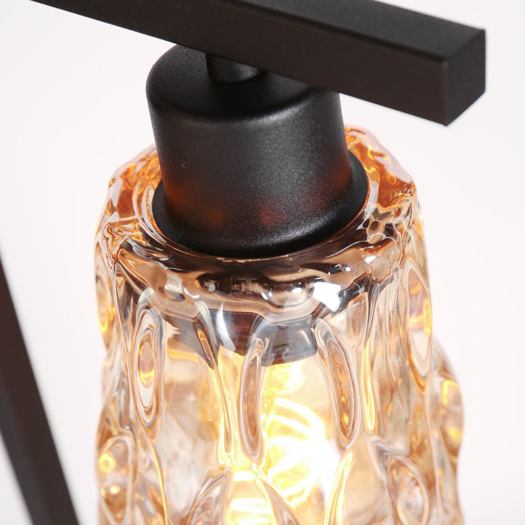 Amber Glazen Tafellamp Chic Steinhauer Vidrio - Afbeelding 4