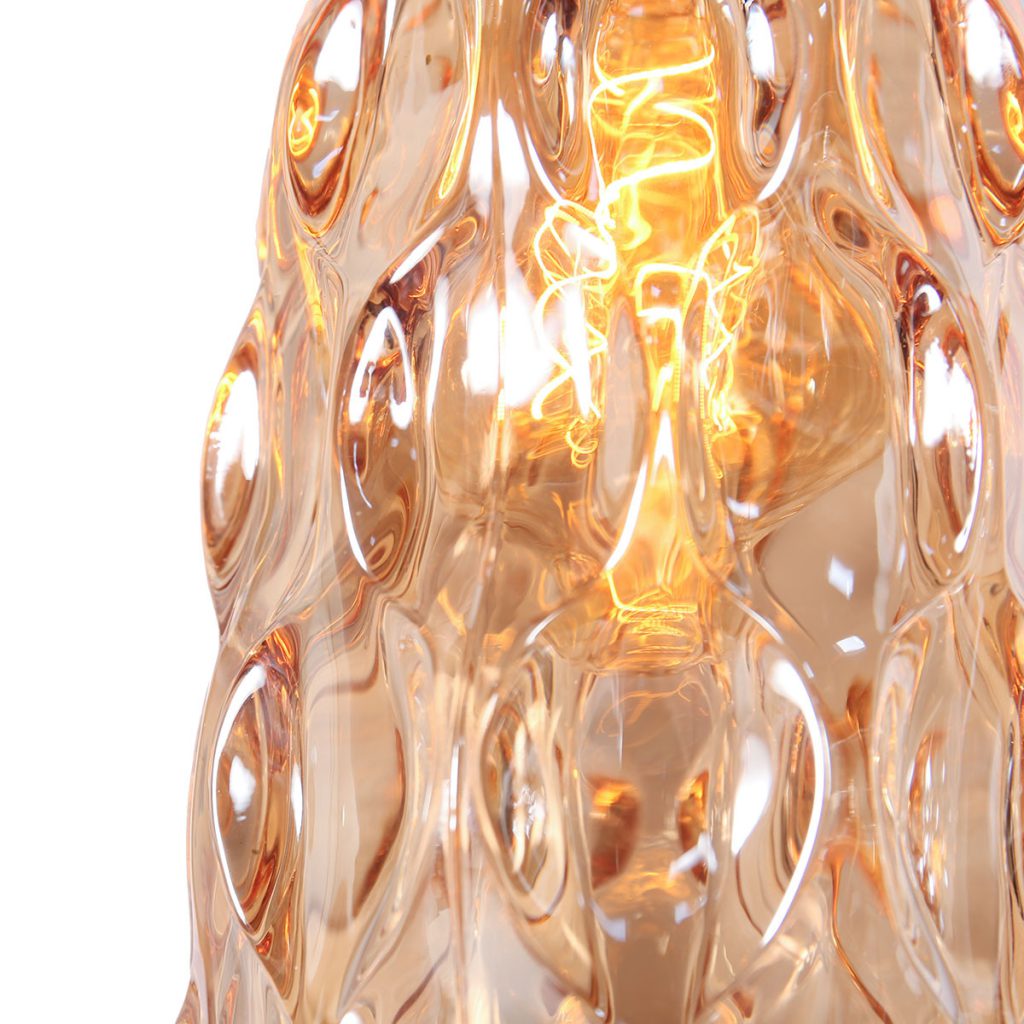 Amber Glazen Tafellamp Chic Steinhauer Vidrio - Afbeelding 7