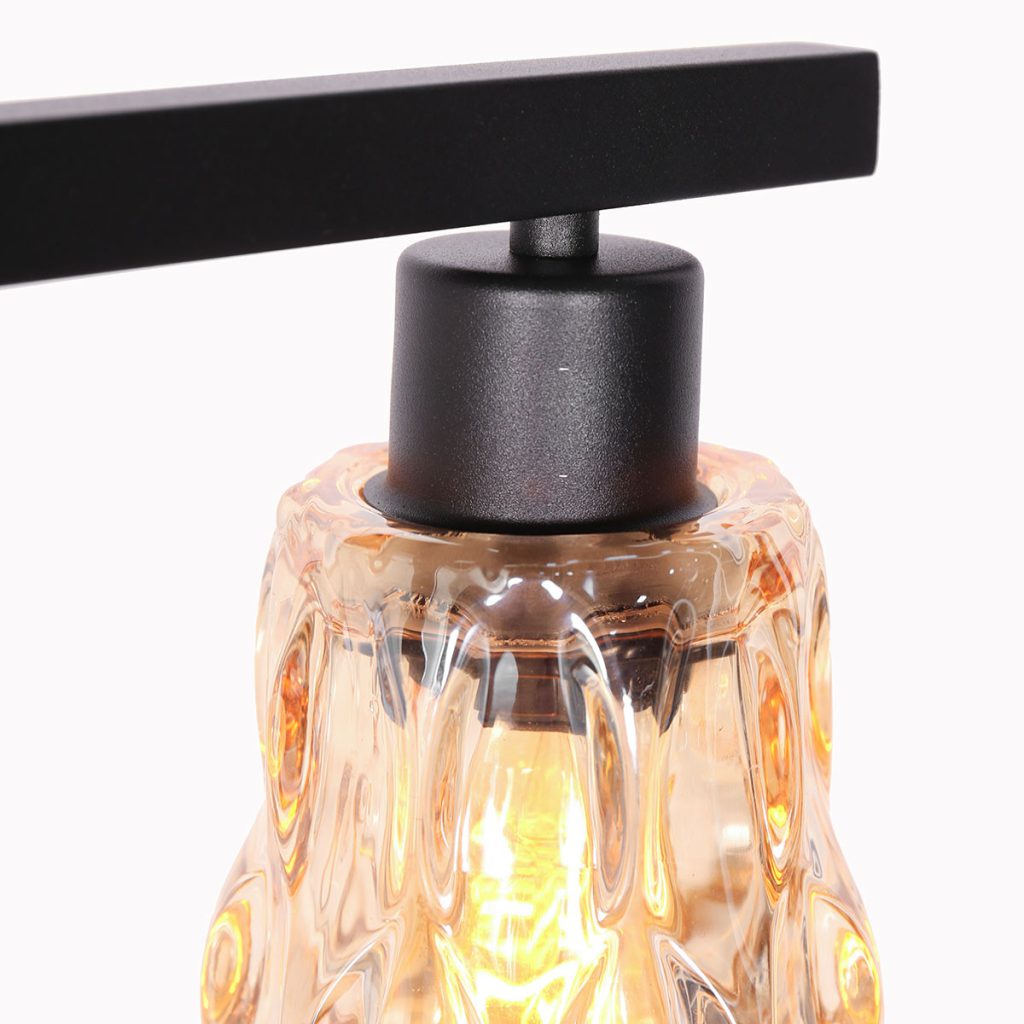 Amber Glazen Vloerlamp Modern Steinhauer Vidrio - Afbeelding 4