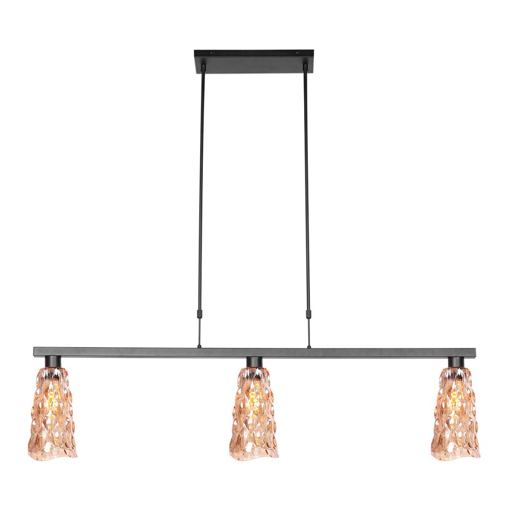 amberkleurige-hanglamp-glas-hanglamp-steinhauer-vidrio-amberkleurig-en-zwart-3832zw