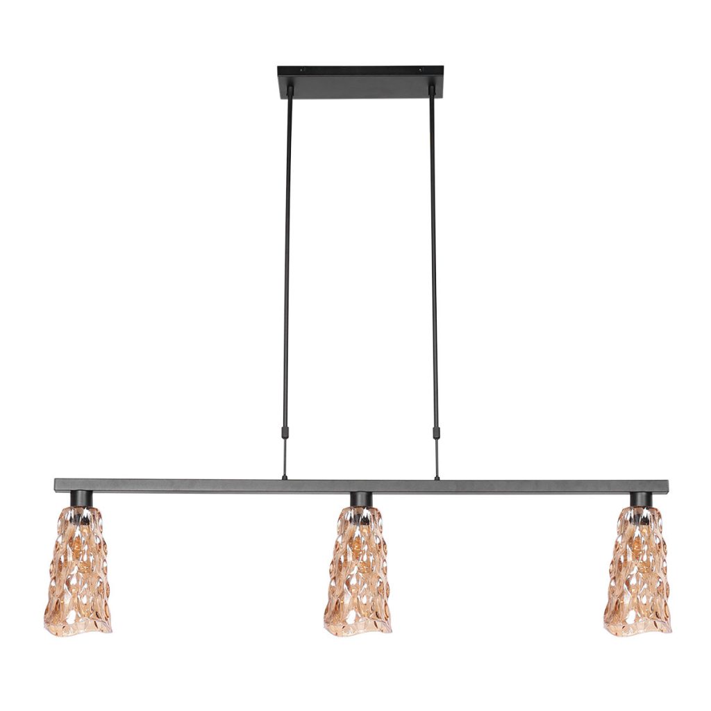 Amberkleurige hanglamp glas Steinhauer Vidrio - Afbeelding 13