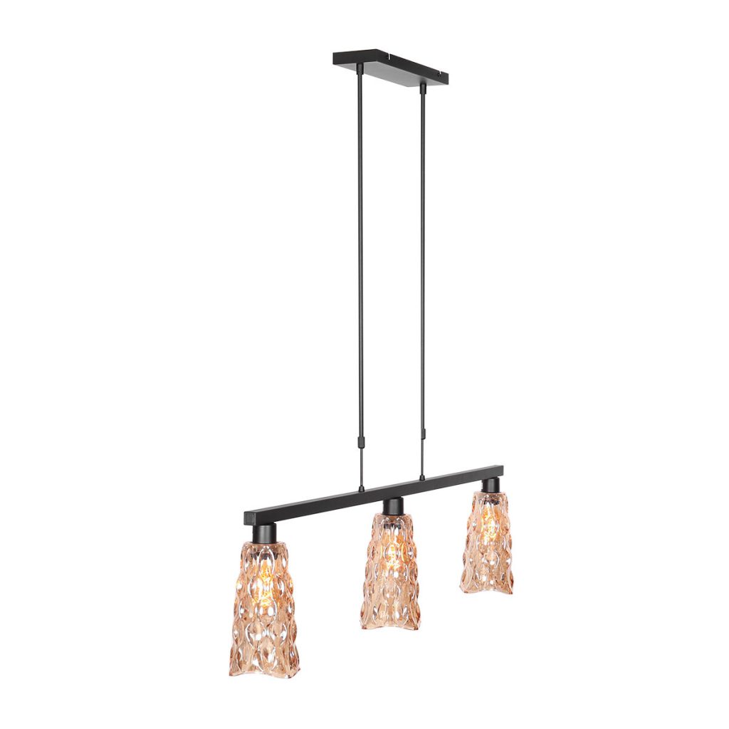 Amberkleurige hanglamp glas Steinhauer Vidrio - Afbeelding 6