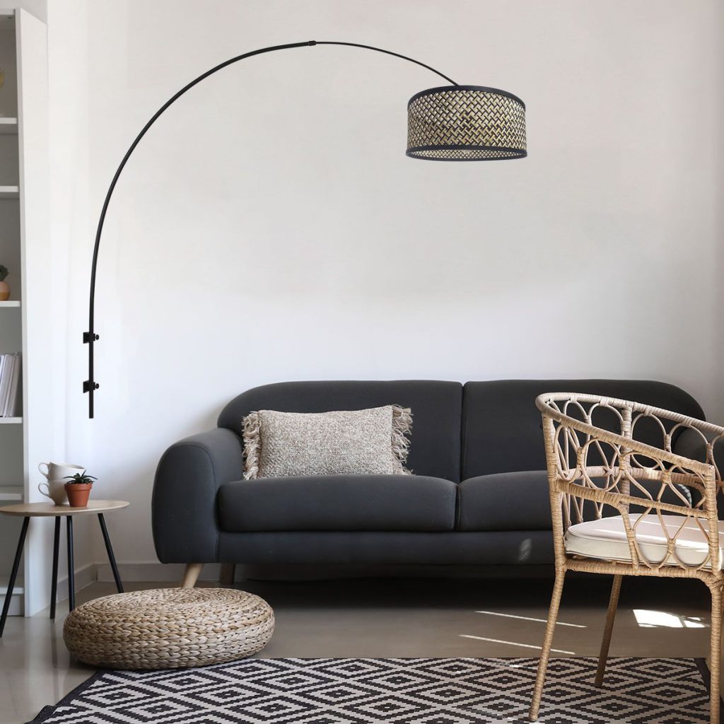 Boogwandlamp met rotan kap Steinhauer Sparkled light - Afbeelding 3