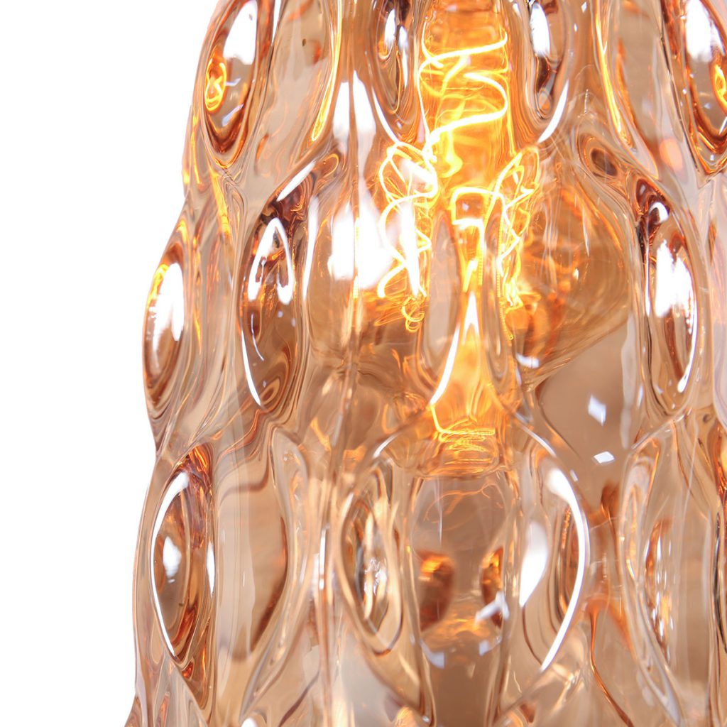 Glazen Hanglamp in Amberkleur Steinhauer Vidrio - Afbeelding 8