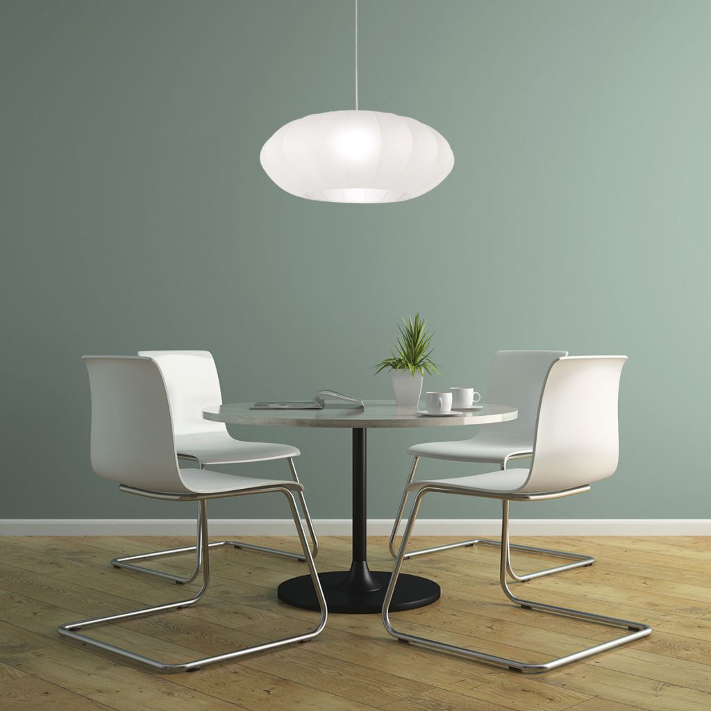 Hanglamp met witte kap Steinhauer Sparkled light - Afbeelding 3
