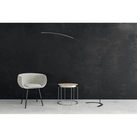 Contemporary interior with empty wall