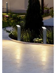 marble tile playground in the backyard of flowerbeds and lawn wi