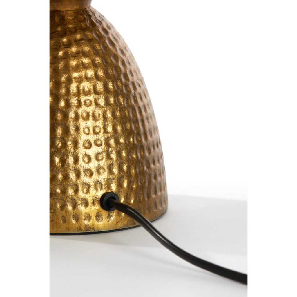 klassieke gouden tafellamp met groene kap Light & Living Smith - Afbeelding 4