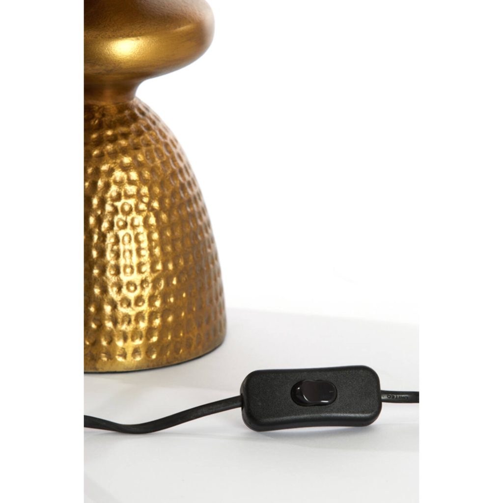 klassieke gouden tafellamp met groene kap Light & Living Smith - Afbeelding 5