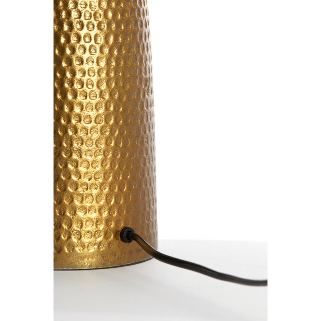 Hoge klassieke tafellamp met stoffen witte kap Light & Living Smith - Afbeelding 4