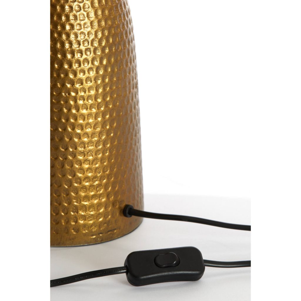 Hoge klassieke tafellamp met stoffen witte kap Light & Living Smith - Afbeelding 5