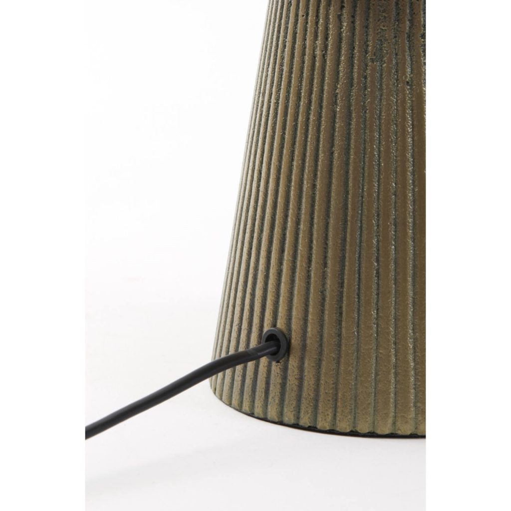 Gouden ronde tafellamp met witte kap Light & Living Shaka - Afbeelding 4